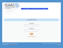 Tablet Screenshot of isaacresearch.org